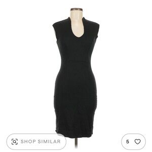 Rolla Coster Black Body Con Sheath Dress